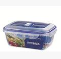 2023 New Rectangular Transparent Food Storage Box Airtight Food Container Microwave Bowl Food Storage Container