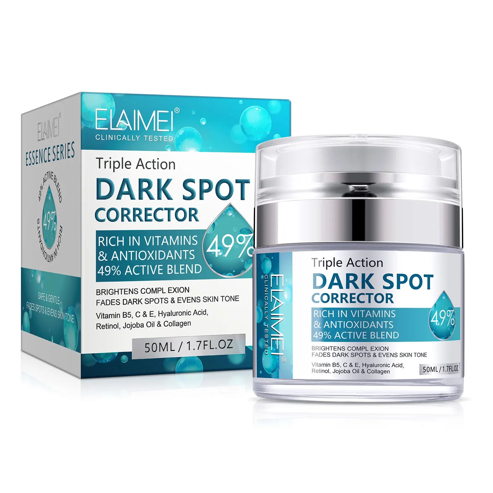 ELAIMEI Skin Care Hyalurcnic Acid Whitening Freckle Cream 50ml Dark Spot Corrector Cream