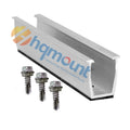 HQ MOUNT Solar Pv  Panel Short Profile U Rails Aluminum Roof Mounting Structure  Mini Rail for Metal Sheet Roof