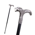 Old Man Walking Stick With Metal Animal Handle Luxury Walking Stick