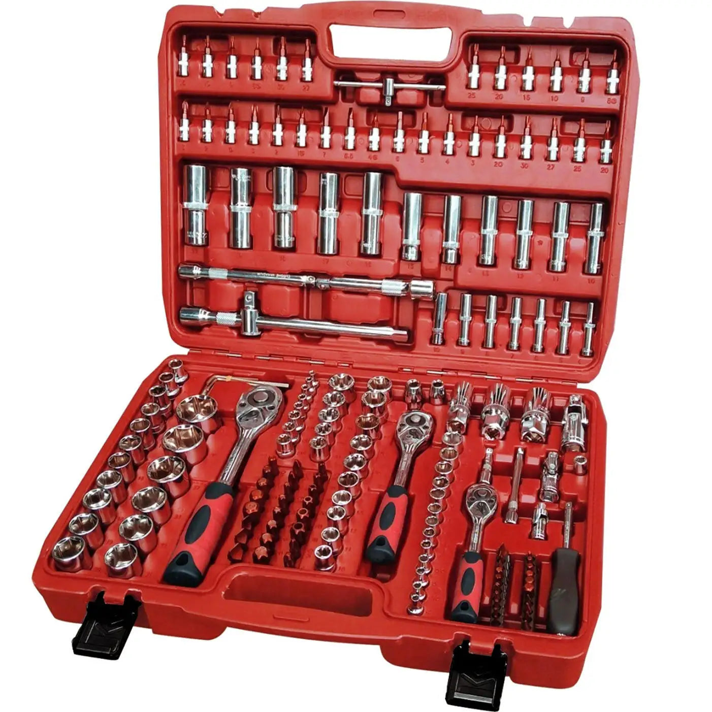 Srunv 172 Pcs Mechanics Tool Wrench Socket Set Chrome Vanadium Hand Tool Set