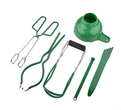 6 Piece Canning Kit Home Premium One Handed Canning Kit Jar Lifter Canning Tongs Mason Jar