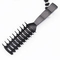 Wholesale Hot Selling Curved Wave Brush Black PP Bristle Barber's Hair Salon Hairdresser Heat Resistant Back Hairdressing Comb