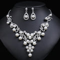 2025 Hot Selling Fashion Korean Bride Pearl Earrings Wedding Jewelry Necklace Jewelry Sets for Women