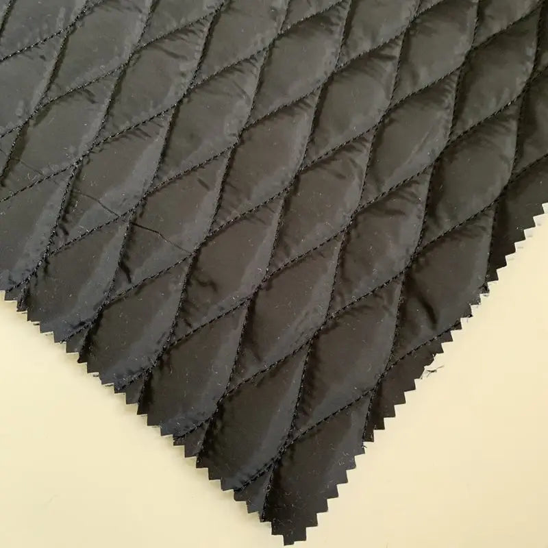 Double Faced 300T Poly Taffeta Quilted Fabric Padding with square Design for Jacket