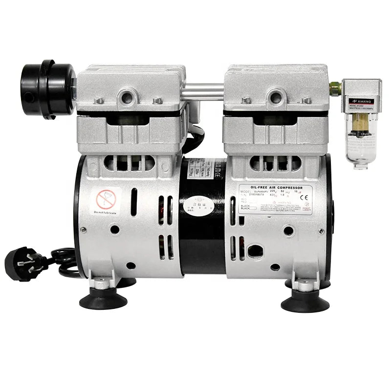 220v 120L/min 600w Twin Piston Oilless Pump Air Compressor Pump Head MegaBDM