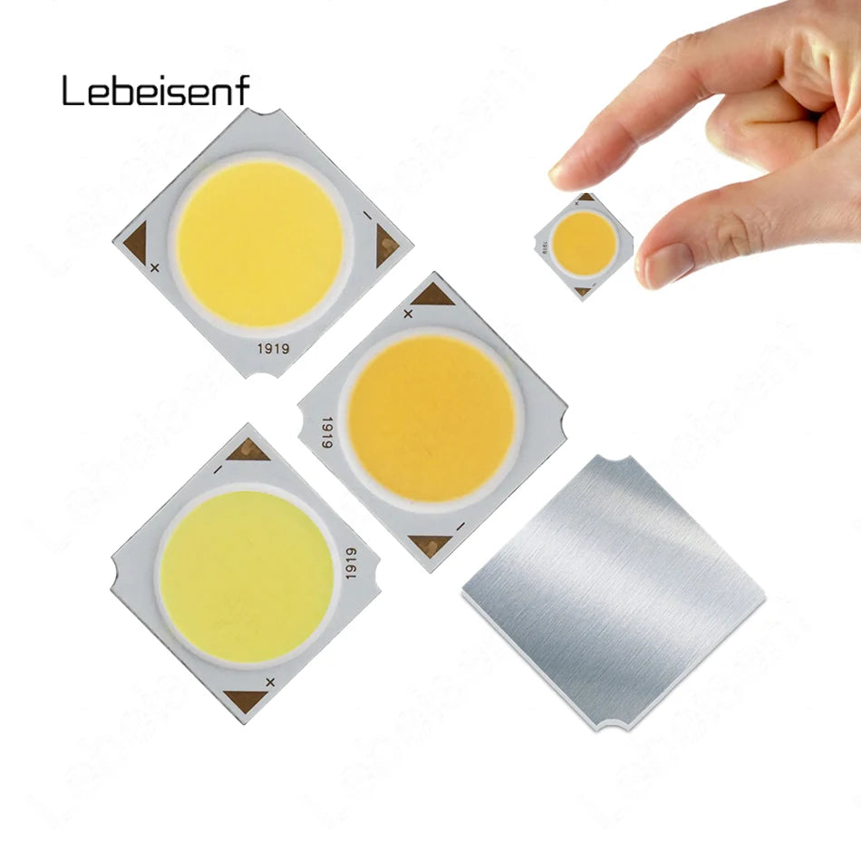 260mA Constant Current Integrated COB LED 19x19 17mm Aluminum Substrate Surface Light Source 10W-35W White Warm Natural Lamp