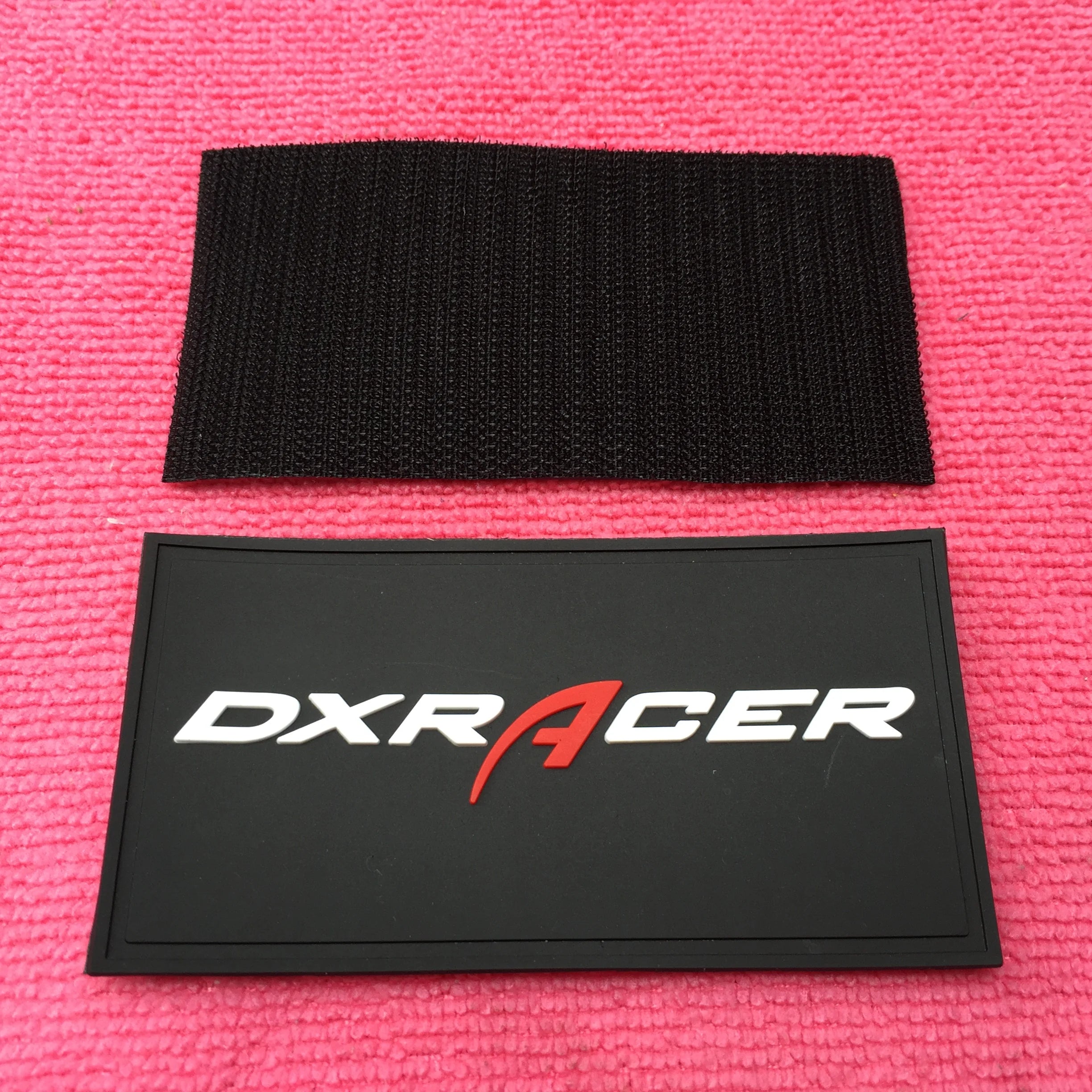 Custom Design PVC Rubber Label With Hook Backingembossed Rubber Patch for Outfits
