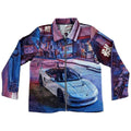Custom Vintage Jacquard Bomber Jacket for Men Plus Size with Viscose Shell and Letter Pattern for Spring Season