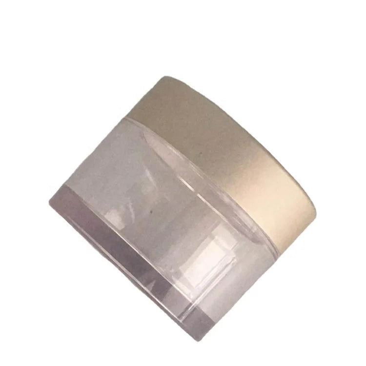 Stackable 2oz Clear PETG Plastic Jar Cosmetic Container Aluminum-Plastic Screw Cap Loose Powder Eye Cream Skin Care