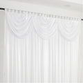 XinLan Parties Decorations White Chiffon Back Drop Drapes Backdrop Wall Curtain for Wedding Birthday