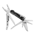 Multi Knife Stainless Steel Serrated Jaw Foldable Pocket Multitool Pliers with Sheath OEM Customizable for Outdoor Use