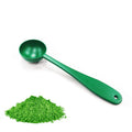 Eco-Friendly 304 Stainless Steel Tea & Coffee Scoop 5ml Capacity with Long Handle Green Kitchen Matcha & Measuring Spoon