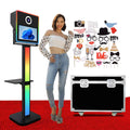 Unique Design Selfie Photo Booth Shell DSLR 15.6 Inch Touch Screen With Flight Case Interactive Photobooth Machine for Party