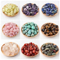 Large Grain Polished Stone Powder Crystal Amethyst Tiger Eye Stone Green Aventurine Crystal Original Stone Decoration