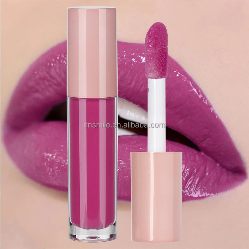 Cosmetic Custom Private Label Brown Lipgloss Make Your Own Lip Makeup Beauty Vendor Liquid Lip Gloss