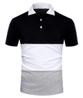 Wholesale Custom Cotton Black White Grey Short Sleeve Men Polo T Shirt