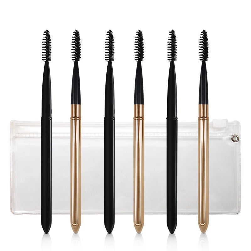 JDK New Arrival Reusable Eyelash Makeup Brush with Lid Mascara Wands Custom Lash Wands Spoolie Makeup Brushes