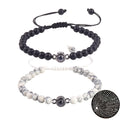 Fashion Projection Stone Bracelet I Love You Black White Turquoise Bracelet I love You in 100 Languages Couple Bracelet
