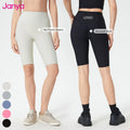 Janya Women's Ribbed Scrunch Butt Yoga Shorts High Waist Breathable Spandex Fitness Workout Gym Biker Shorts XL Elastic Waist
