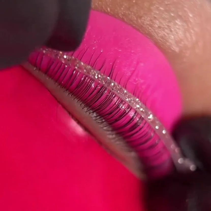 Glitter Shine Lash Lift Transparent Silicone Cover Thin Strip Flashing No Glue Reusable Soft Eyelash Lifting Ribbon