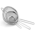 Hot Sale Stainless Steel Wire Flour Sifter Filter Screen Oil Skimmer Milk Water Sieve Handle Fine Mesh Strainer