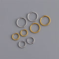 New Trendy Twisted Chain Hoop Earrings 18k Gold 925 Sterling Silver Fashion Geometric Round Huggie Hoop Earring Women