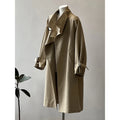 Boutique Wholesale 2026 Autumn New Fashionable V-neck Design Sense Loose Long Casual Women's Trench Coats