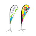 Eco-Friendly Aluminum Straight Flag Teardrop Suction Cup for Beach Display Advertising Direct From China Factory