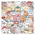 60PCS Popular Japanese Kawaii Cartoon Animals Decals Funny Chiikawa Sticker