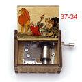 Wholesale Color Print Custom Song Can You Feel the love Tonight Anime Movie the Lion King Simba Wood Hand Crank Music Box
