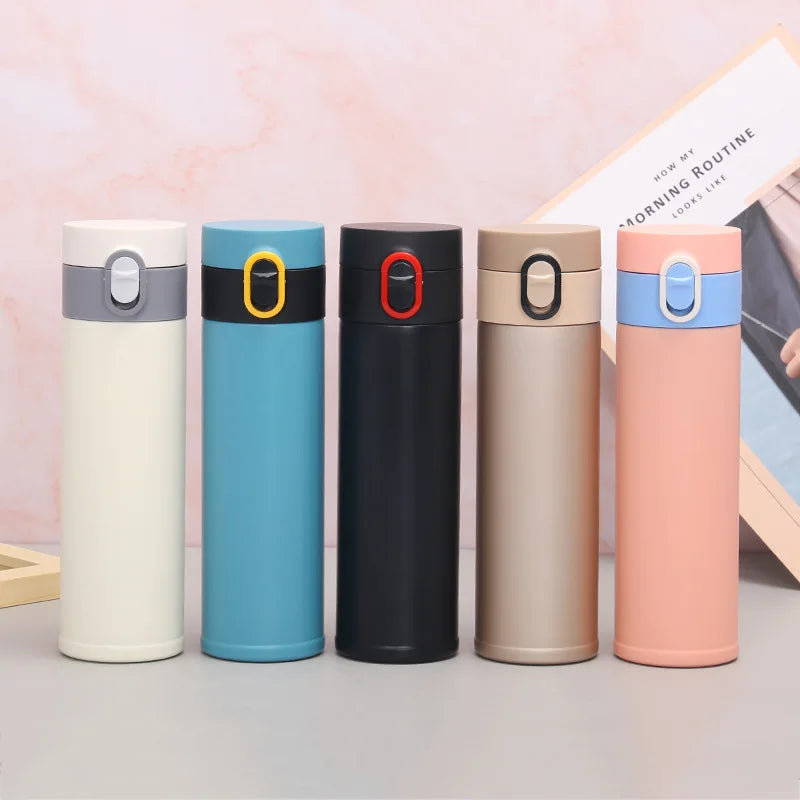 Student Bounce Cover Stainless Steel Thermos Metal Water Bottle Tumbler Double Walled Vacuum Insulated Sublimation