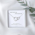 Wholesale Mother Daughter love Jewelry 925 Sterling Silver Interlocking Circle Necklace