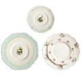 Retro Dessert Plate Pastoral Style Small Fresh Floral Home Ceramic Dinner Plate
