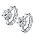Factory Directly  Wholesale Design Jewelry Zircon  Filled Dainty  Geometric Hoop Earrings 925 Silver Tiny Hoop Earings