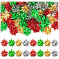 Hot Sale 25PCS Red Green Christmas Bow Charms Pendants for DIY Earring Bracelet Necklaces Holiday Clothes Sewing Decoration