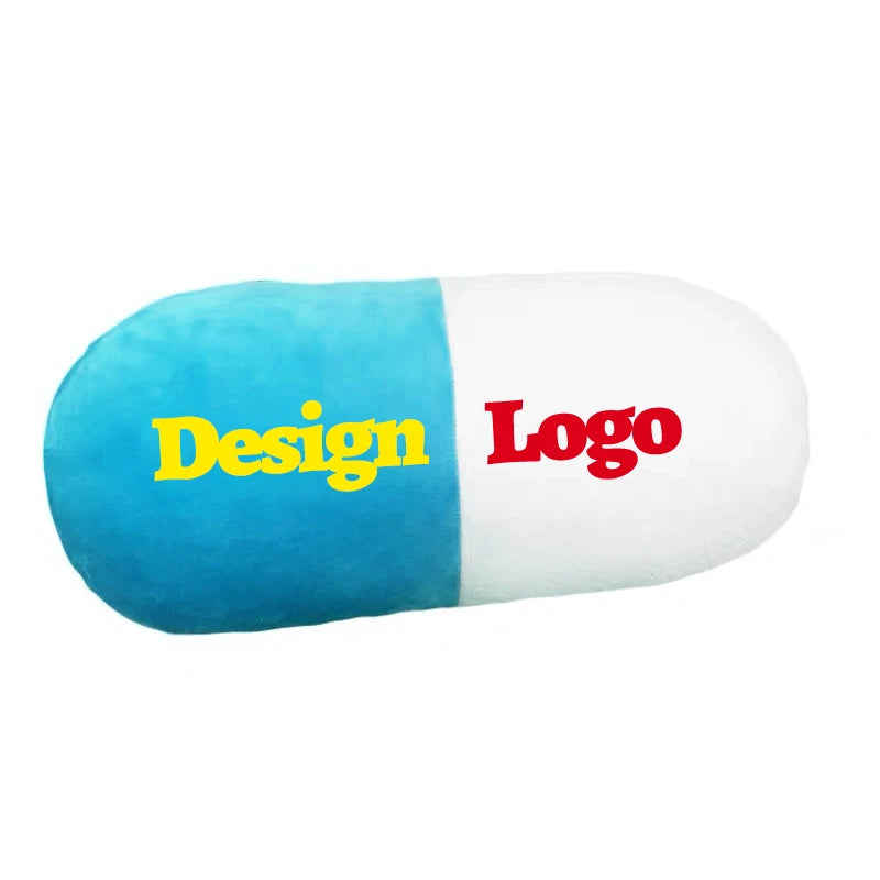 Funny Aesthetic Pill Pillow Neck Roll Pillow Cute Room Decor Washable Cushions Cover Custom Throw Pillows for College Dorm