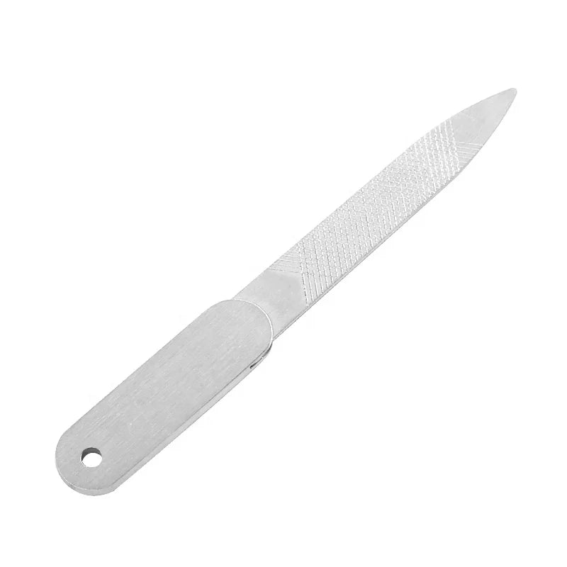 High Quality Dual-Sided Stainless Steel Nail File Professional Beauty Tool for Daily Trim Nail Durable and Useful