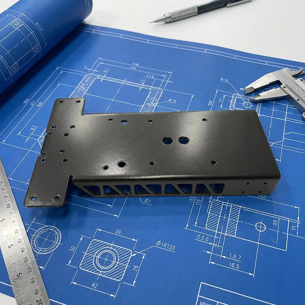 Custom Galvanized Sheet Steel Aluminum Alloy 5052 Laser Cutting Power Coating Industrial Equipment Sheet Metal Fabrication
