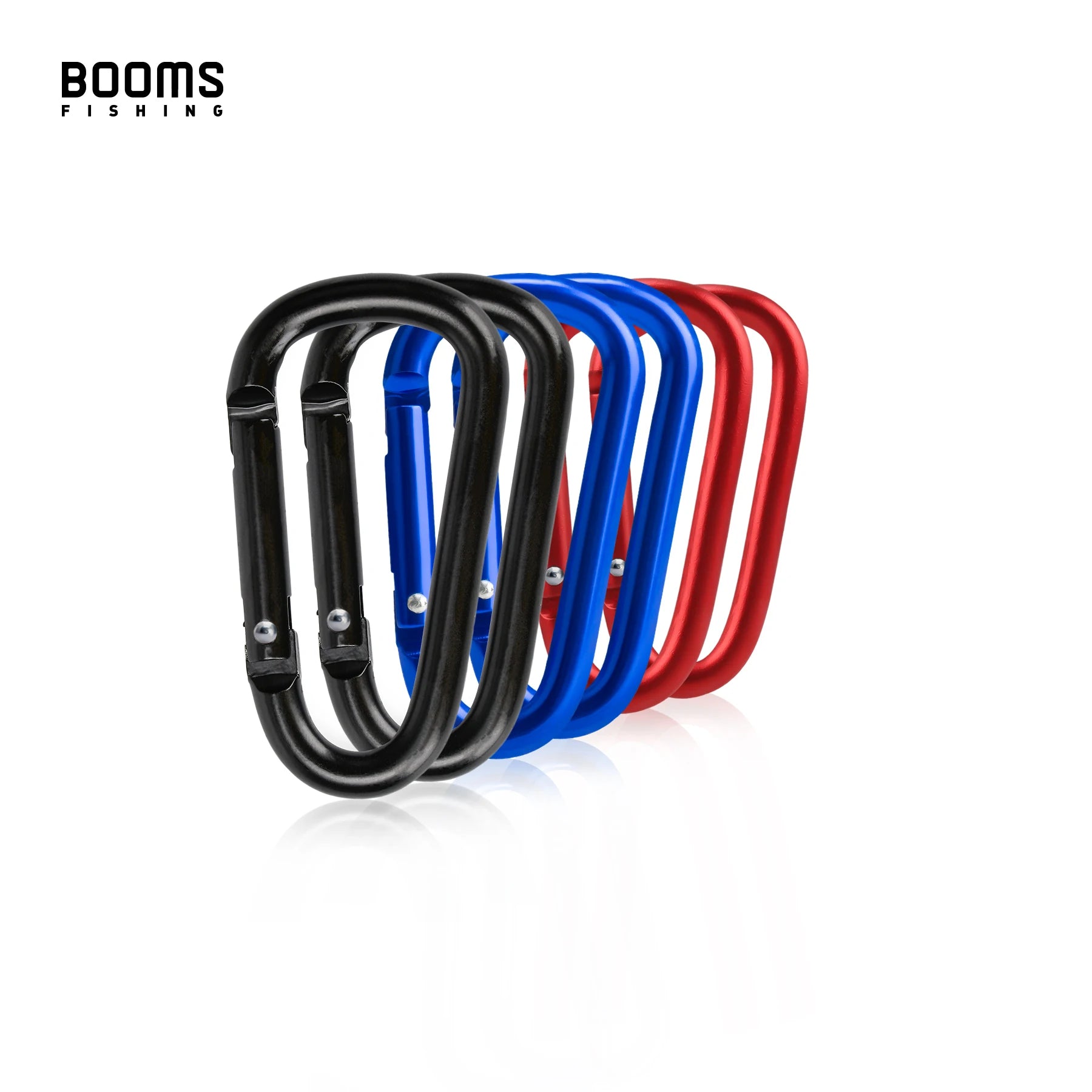Booms Fishing Multi-Use Aluminum Alloy Carabiner Keychain Clips Outdoor Camping Climbing Snap Clip Lock Buckle Hook Carabiner