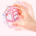 CNAWO Customizable DIY Acrylic Charm Keychain Shaking Type with UV Printing Plastic and Metal Material Digital Photo Keychain