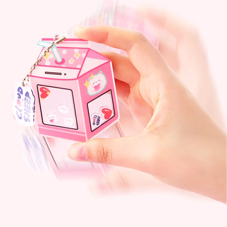 CNAWO Customizable DIY Acrylic Charm Keychain Shaking Type with UV Printing Plastic and Metal Material Digital Photo Keychain