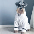 GMTPET Luxury Classic Modern Leisure Eco-Friendly Pet Dog Bathrobe Albornoz Soft Absorbent Microfiber Polyester White Coats
