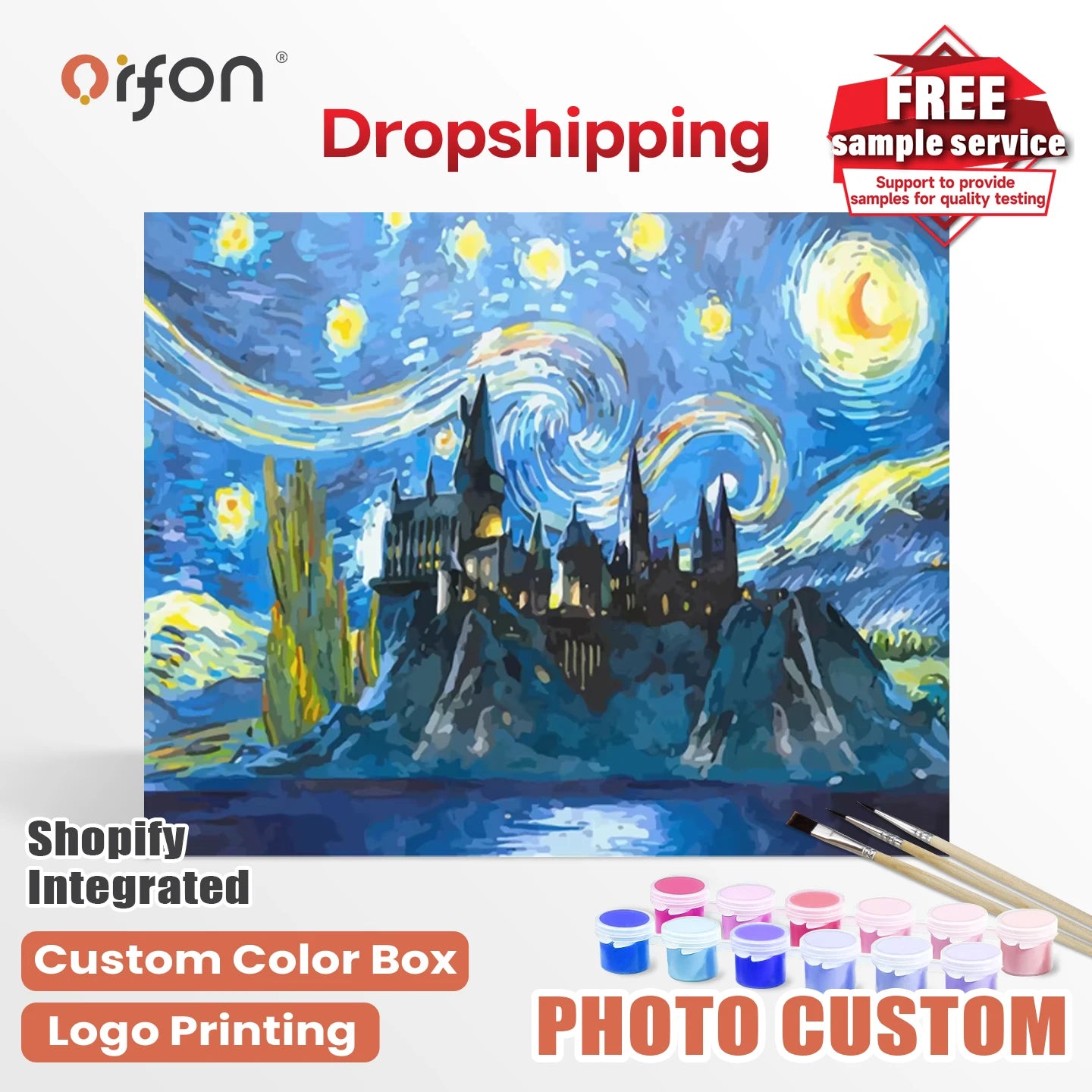 Orfon LY1490 Paint by Numbers Kit Abstract Dancer Digital DIY Color Oil Painting for Adults Home Decoration Canvas No Frame Kids