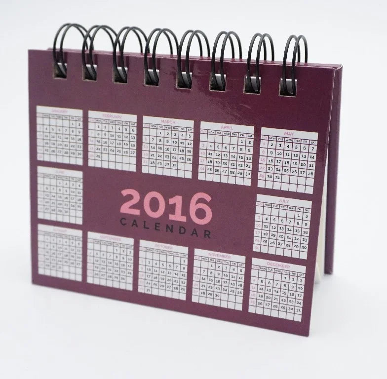 041 Desk Top Calendar with Sticky Notes & Memo Pad