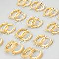 MG23  6pcs/lotwholesale Jewelry Accessoriesnickel Free18k Gold Rhodium Platedcopperzirconsclasp Hooksdiy Earrings