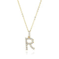 New Arrival Brass Initial Alphabet a to Z Necklace Pendant