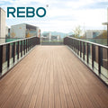 European Style Smooth Bamboo Decking Panels Click-to-Install Outdoor Flooring Slip-Resistant Anti-Slip Waterproof Fireproof