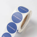 Custom Any Text Adhesive Printing Round Sticker Waterproof Vinyl logo Sticker Packaging Label Sticker