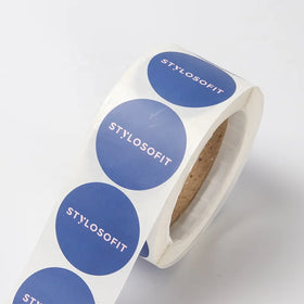 Custom Any Text Adhesive Printing Round Sticker Waterproof Vinyl logo Sticker Packaging Label Sticker